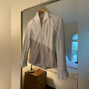 NWOT Lululemon Split Color Define Jacket in White/Light Purple Size 4